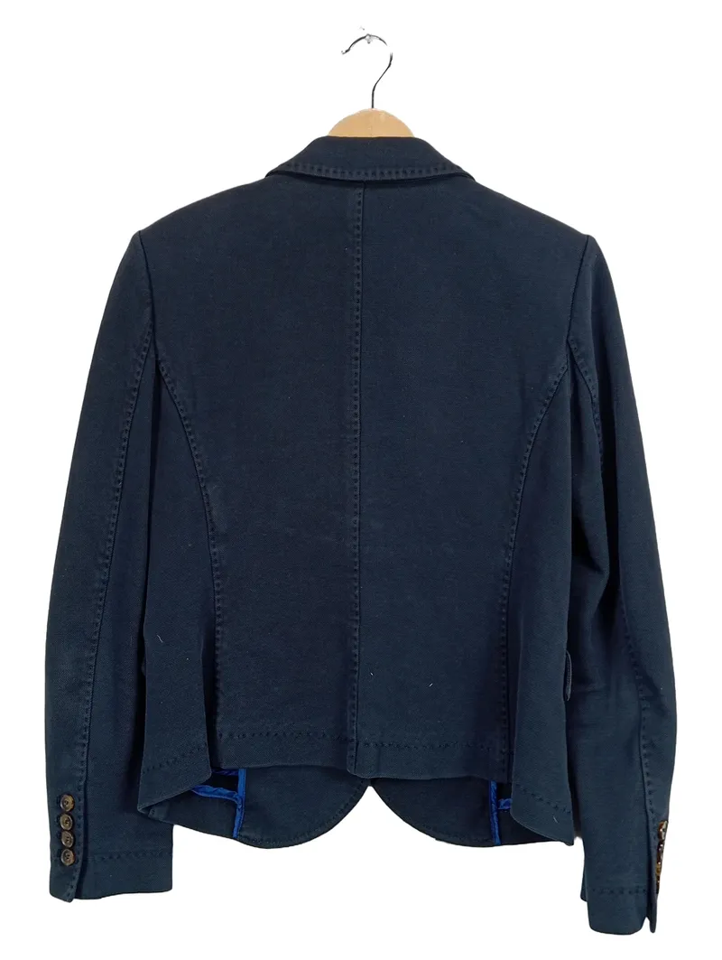 Daniel Hechter Damen Blazer Gr. 38 M Blau Baumwolle Klassisch 2