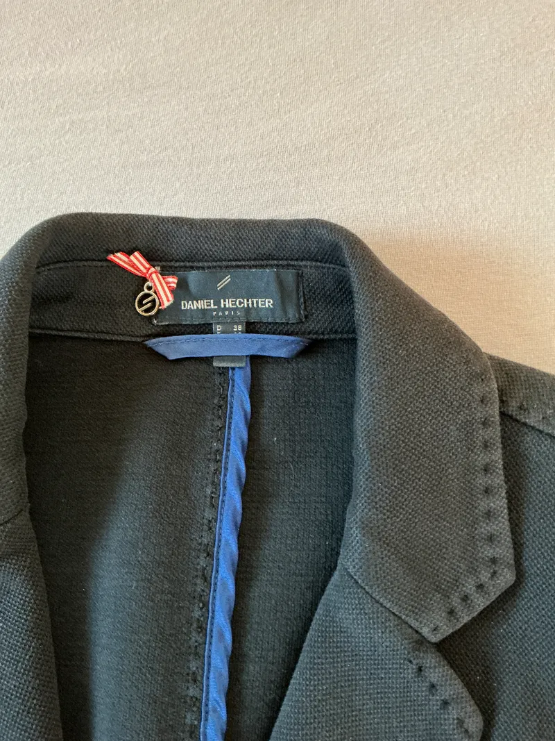 Daniel Hechter Damen Blazer Gr. 38 M Blau Baumwolle Klassisch 3