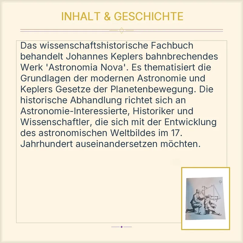 Astronomia Nova Johannes Kepler Wissenschaftshistorisches Fachbuch Sachbuch 3