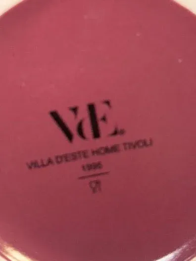 Villa d'Este Home Tivoli Teller Set 3-teilig Rosa Porzellan 21cm