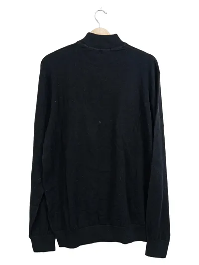 U.S. Polo Assn. Herren Pullover Stehkragen Schwarz Gr. 50 L Baumwolle