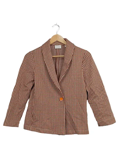 Rich & Royal Damen Blazer Kariert Mehrfarbig Gr. 36 S Casual