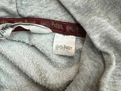 Harry Potter Kapuzenpullover Hoodie Hogwarts Wappen Kinder Gr. 158 Grau