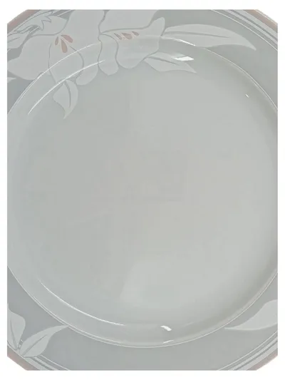 Eschenbach Essteller Teller Weiß Blumenmuster Keramik 20 cm Klassisch