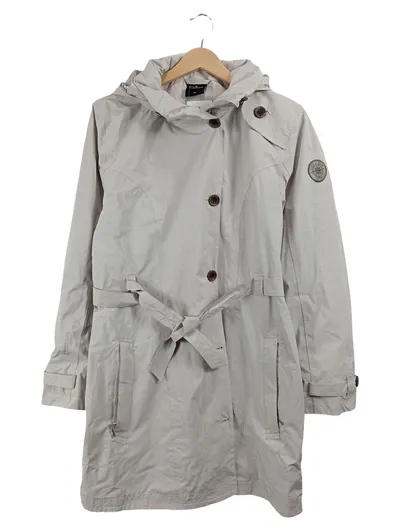 Blue Wave Damen Leichte Jacke Übergangsjacke Beige Gr. 38 Kapuze