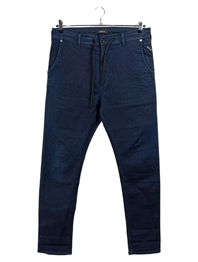 Replay Herren Jeans Regular Fit Blau W32 L30 Casual