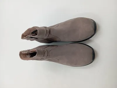 Caprice Damen Stiefelette Braun Leder Gr. 41 TEX Reißverschluss