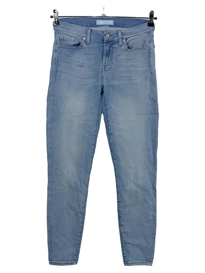 7 For All Mankind Damen Jeans Slim Fit Blau Gr. W27, 36, S