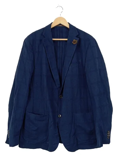 windsor. Herren Sakko Blau Kariert Gr. 54 XXL Business Klassisch