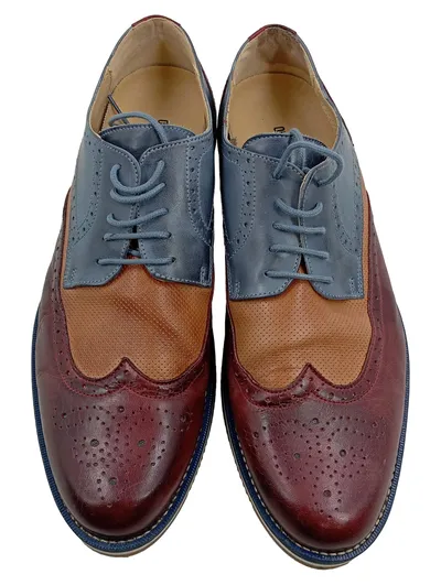 Oliver Jacob Herren Schnürschuhe Brogues Leder Mehrfarbig Gr. 45