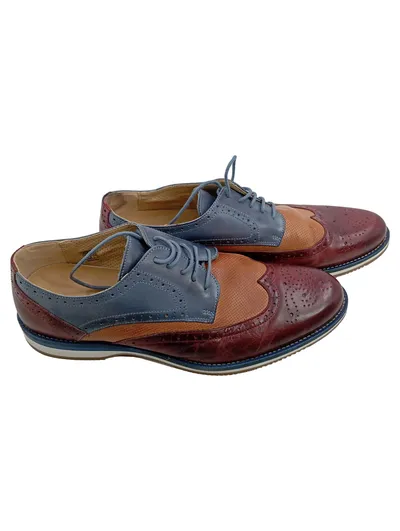 Oliver Jacob Herren Schnürschuhe Brogues Leder Mehrfarbig Gr. 45