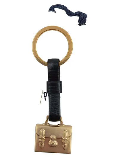 Goldpfeil Schlüsselanhänger Aktentasche Gold Lederdetails Business Herren