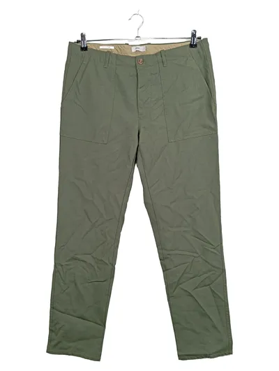 Closed Stoffhose Herren Hose Oliv Gr. 34 W34 L30 Casual Wolle