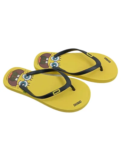 Arena Zehentrenner Spongebob Kinder Gr. 33 Gelb Badeschuhe Flip Flops