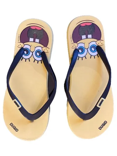 Arena Zehentrenner Spongebob Kinder Gr. 33 Gelb Badeschuhe Flip Flops
