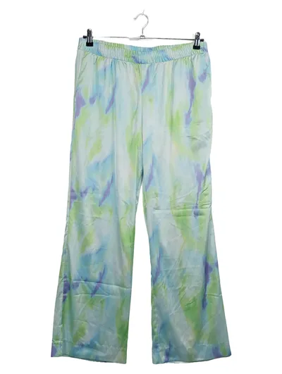 Monki Damen Stoffhose Gr. 40 L Mehrfarbig Abstrakt Casual Freizeit