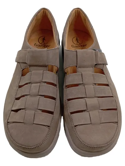 Ganter Sensitiv Herren Sandalen Leder Braun Gr. 43.5 Komfortschuhe