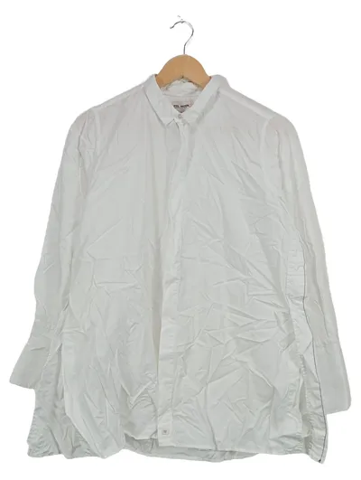 FIL NOIR Damen Bluse Hemd Gr. 40 L Weiß Langarm Baumwolle Casual