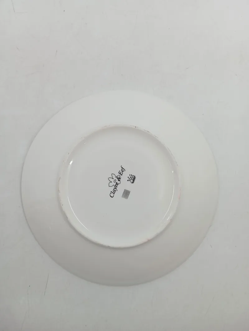 Clayre & Eef Unterteller Porzellan Weiß 15 cm Klassisch 2