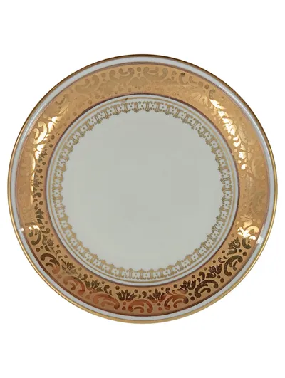 Thomas Ivory Bavaria Unterteller 11 cm Weiß Goldrand Porzellan