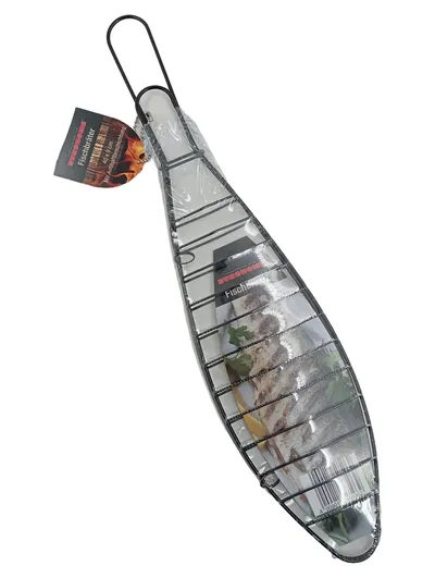 EUROHOME Fischbräter Grillguthalter 40x9cm Antihaftbeschichtung Schwarz