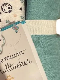 Beauty Baby Pucktuch 2er Set Bambus Sterne Mehrfarbig 80 cm 4