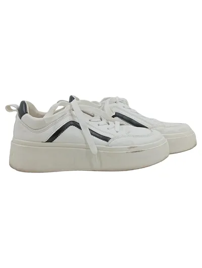 Rapid Soul Damen Sneaker Low Plateau Schuhe Weiß Gr. 40 Leder