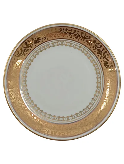 Thomas Ivory Bavaria Unterteller 11 cm Weiß Goldrand Porzellan