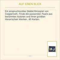 Coppenrath Memo Große Autoren Große Werke Gedächtnisspiel Literatur Klassiker 4