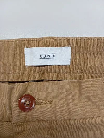 Closed Chino Stoffhose Herren Beige Gr. 36 Casual Baumwolle