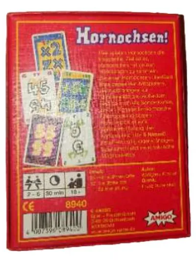 Hornochsen! Kartenspiel von Wolfgang Kramer - Amigo 2-6 Spieler ab 10
