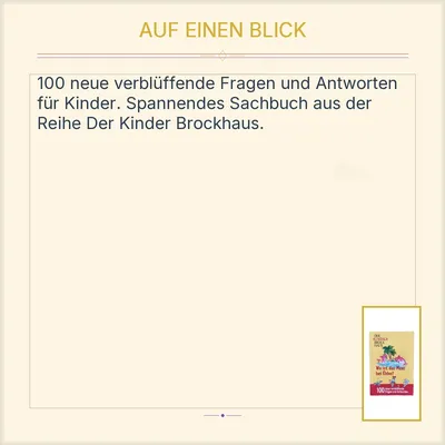 Brockhaus Wo ist das Meer bei Ebbe? Sachbuch für Kinder 100 Fragen Antworten