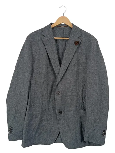 windsor. Herren Sakko Grau Meliert mit Anstecker Gr. 54 XXL