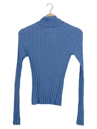 ASOS Design Damen Rollkragenpullover Strickpullover Blau Gr. 36 Basic 2