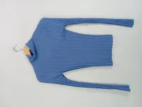 ASOS Design Damen Rollkragenpullover Strickpullover Blau Gr. 36 Basic 3