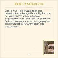 Cardinal Puzzle 1000 Teile London Big Ben Westminster Abbey Chris Lord 4