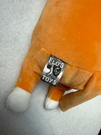Flo's Toys Kuscheltier Corgi Lang Hund Plüschtier Kissen Orange 52 cm 3