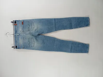7 For All Mankind Jeans Skinny Fit Crop Damen Gr. 32 W24 Blau