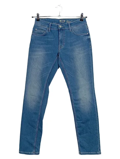 Mustang Rebecca Damen Jeans Regular Fit Blau W28/L30 Stretch Denim