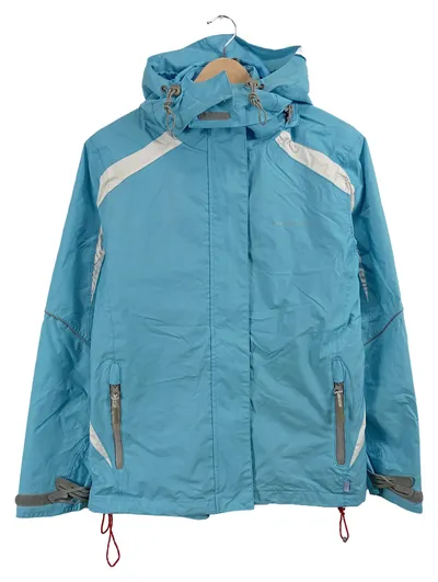 Tchibo Outdoorjacke Damen Regenjacke Blau Gr. 36 S Kapuze
