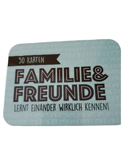 Familie & Freunde Kartenspiel 50 Karten Lernt einander wirklich kennen