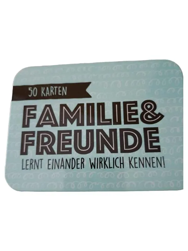 Familie & Freunde Kartenspiel 50 Karten Lernt einander wirklich kennen 1