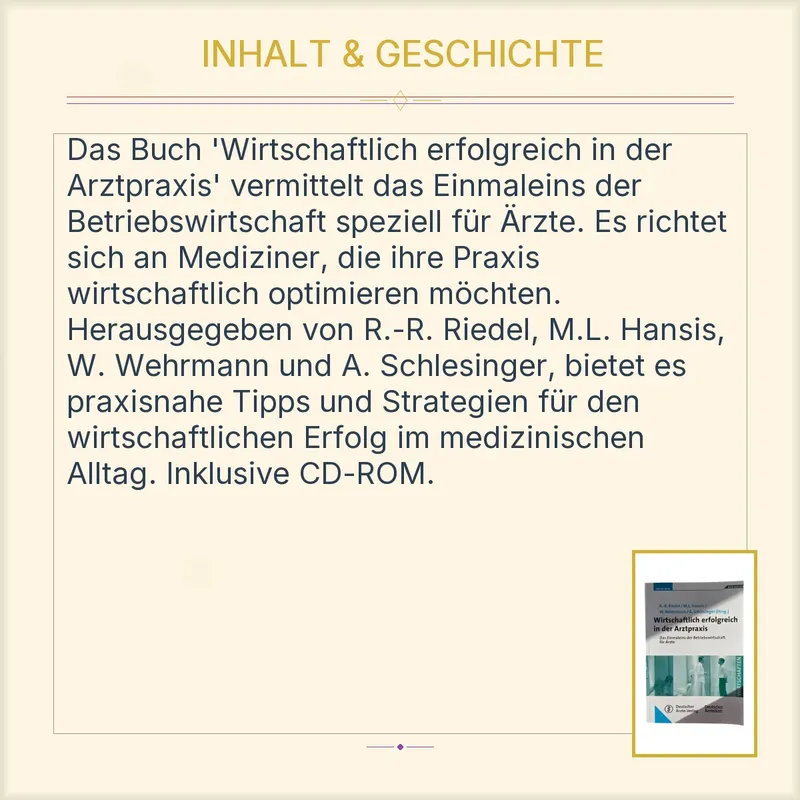 Wirtschaftlich erfolgreich in der Arztpraxis R.-R. Riedel Betriebswirtschaft 4