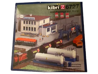 Kibri Z 6727 Abfüllanlage mit Büro Modellbausatz Spur Z Industrie