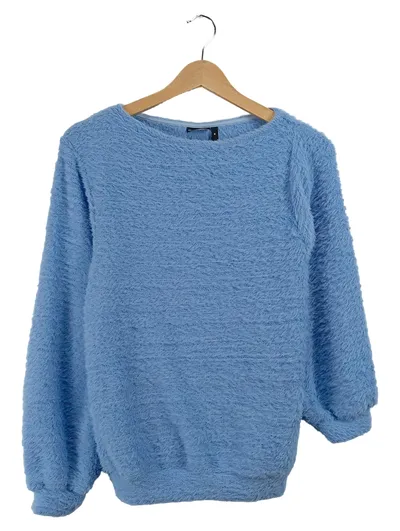 ASOS Design Damen Pullover Flauschig Blau Gr. 34 XS Casual