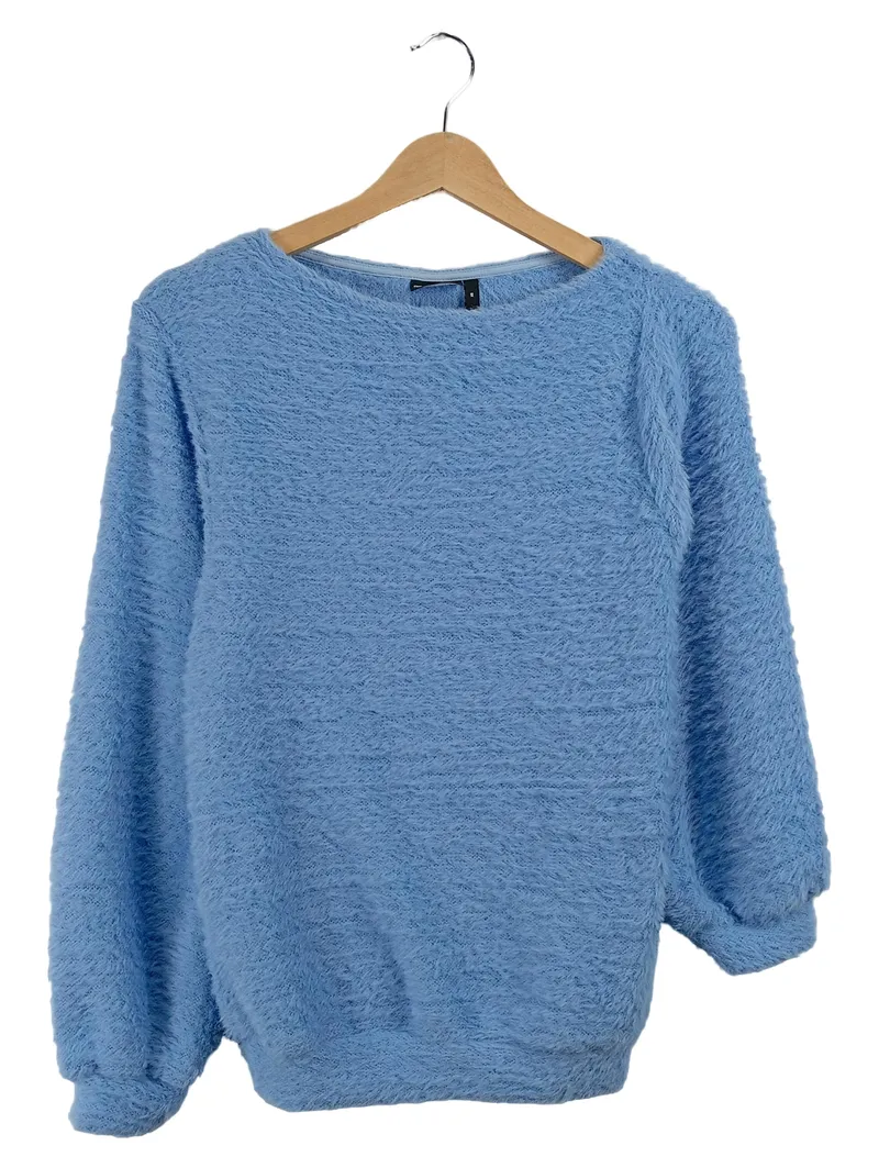 ASOS Design Damen Pullover Flauschig Blau Gr. 34 XS Casual 1