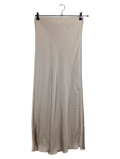 Lindex Satin Maxirock Damen Gr. S Beige Elegant Sliprock