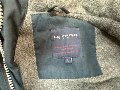 Le Frog Trainingsjacke Herren Blau Gr. 50 L Sportlich Reißverschluss