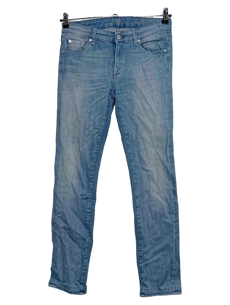 7 For All Mankind Cristen Skinny Fit Jeans Damen Blau Gr. 40 W31 1
