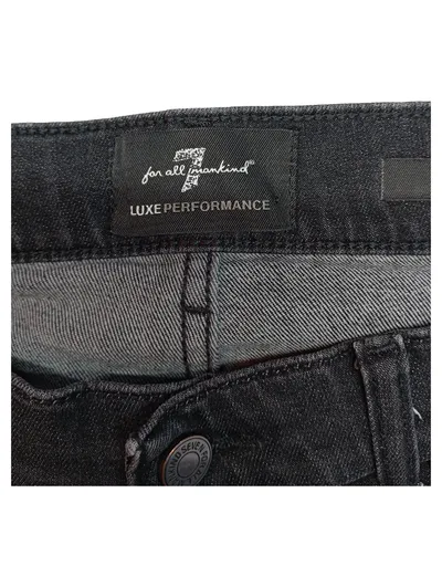 7 For All Mankind Slimmy Jeans Hose Dunkelgrau Denim Look Gr. 44 W35